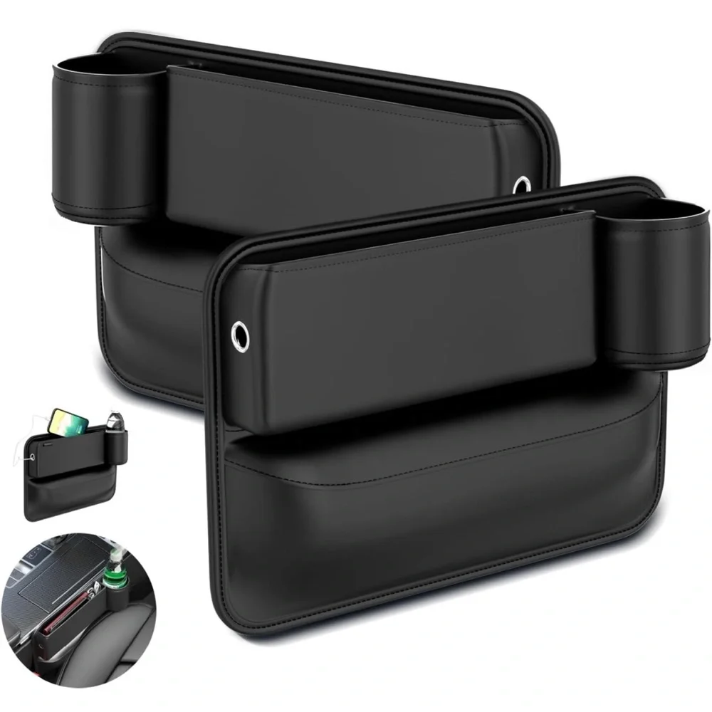 QioTceen Car Seat Gap Filler Organizer, 2 pack (F)
